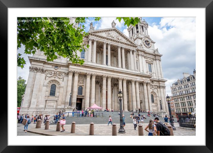 St Pauls Cathedral in London Framed Mounted Print by Jeff Whyte