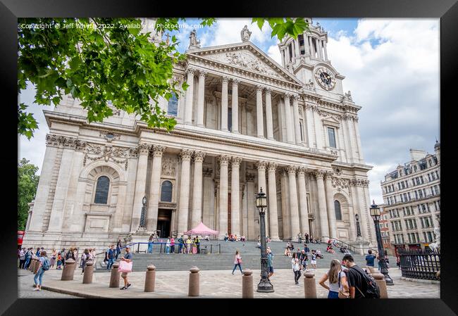 St Pauls Cathedral in London Framed Print by Jeff Whyte