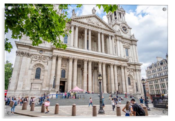 St Pauls Cathedral in London Acrylic by Jeff Whyte