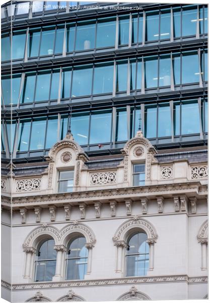 Architecture on London's High Holborn street Canvas Print by Jeff Whyte