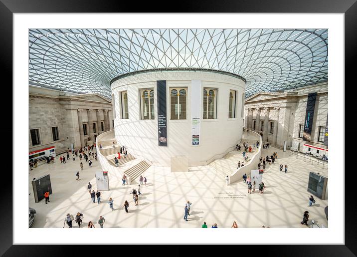 Great Hall of the British Museum Framed Mounted Print by Jeff Whyte