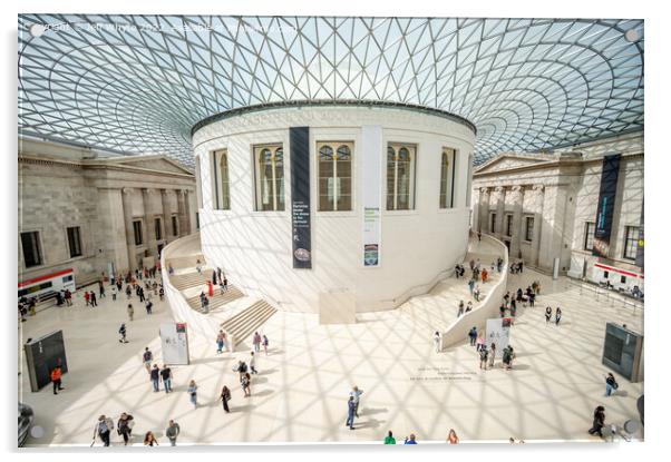 Great Hall of the British Museum Acrylic by Jeff Whyte