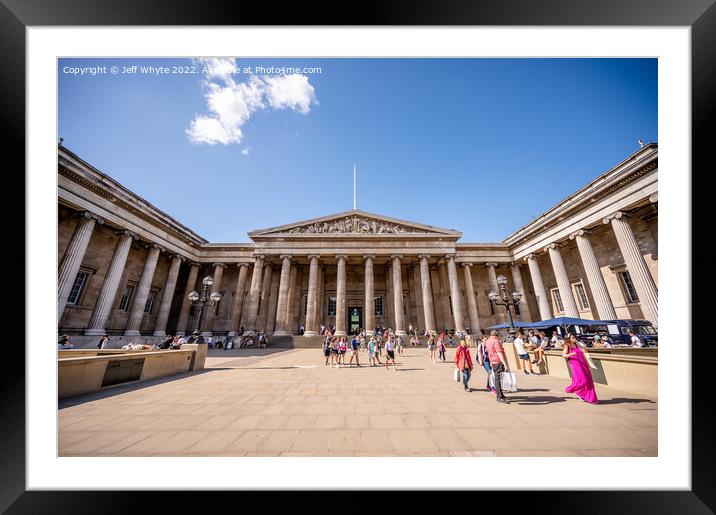 Facade of the British Museum Framed Mounted Print by Jeff Whyte