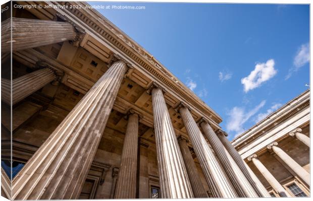 facade of the British Museum Canvas Print by Jeff Whyte