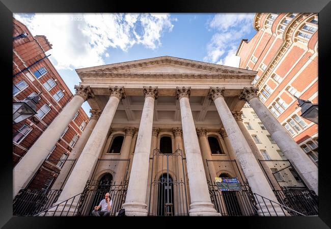 St Georges Church Bloomsbury Framed Print by Jeff Whyte