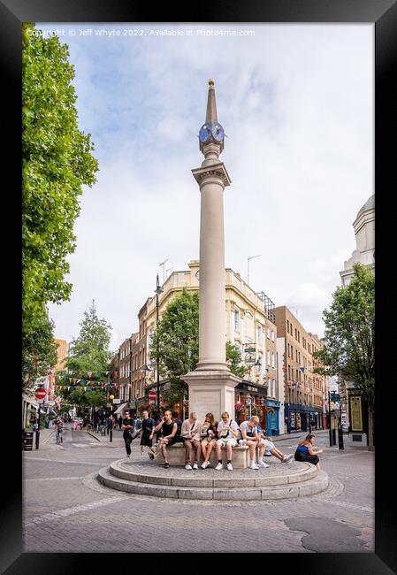Seven Dials area in central London Framed Print by Jeff Whyte