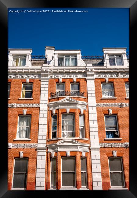 Traditional brick architecture in London Framed Print by Jeff Whyte