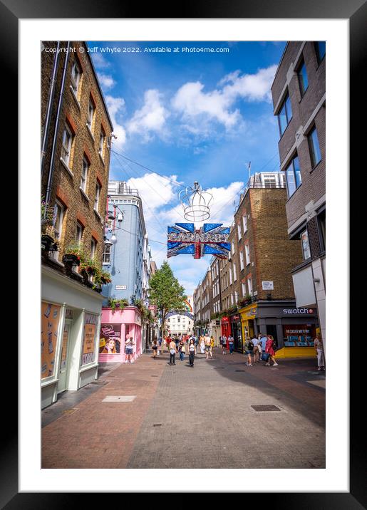 Carnaby street London Framed Mounted Print by Jeff Whyte