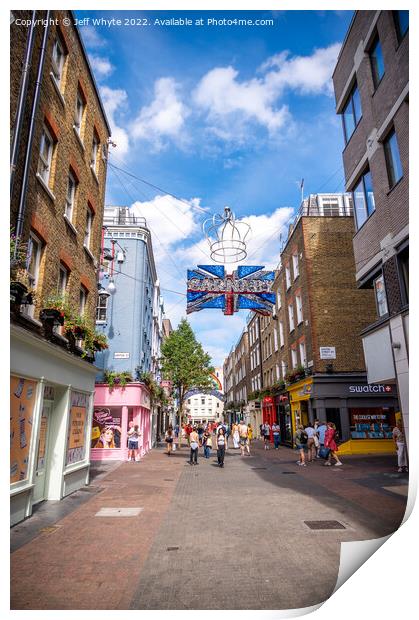 Carnaby street London Print by Jeff Whyte