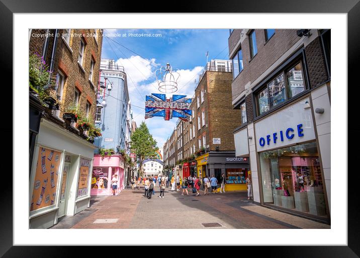 Carnaby street London Framed Mounted Print by Jeff Whyte