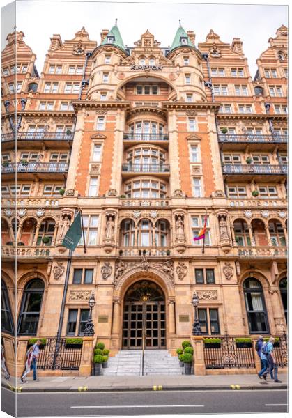 Facade of the beautiful Kimpton hotel  Canvas Print by Jeff Whyte