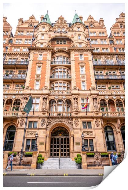 Facade of the beautiful Kimpton hotel  Print by Jeff Whyte