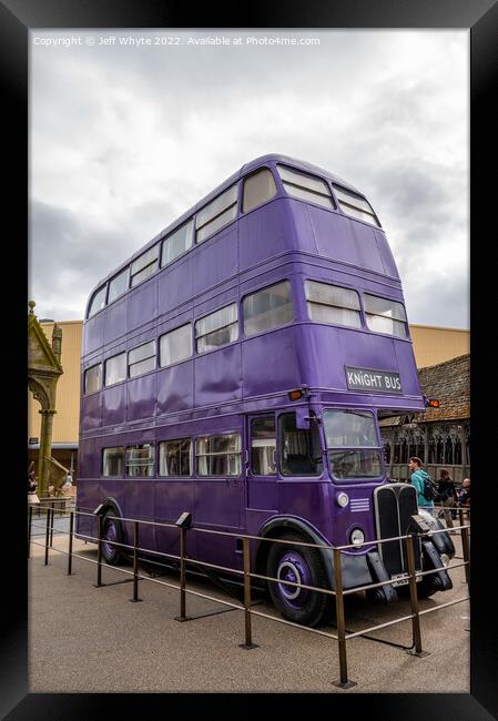 The Knight Bus Framed Print by Jeff Whyte