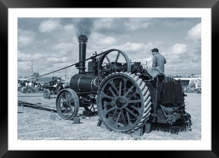 Ruston and Hornsby Traction  Framed Mounted Print by Rob Hawkins