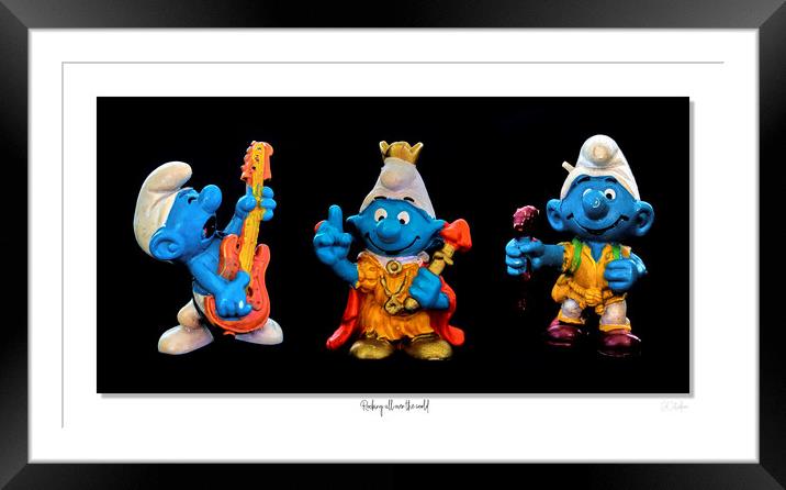 Rocking all over the world...Smurf style Framed Mounted Print by JC studios LRPS ARPS