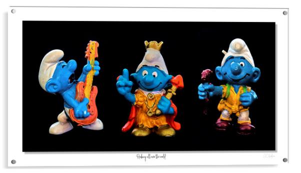 Rocking all over the world...Smurf style Acrylic by JC studios LRPS ARPS