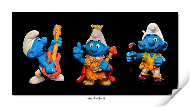 Rocking all over the world...Smurf style Print by JC studios LRPS ARPS