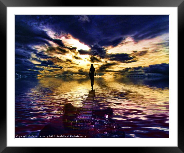 Edge of the Light Framed Mounted Print by Dave Harnetty