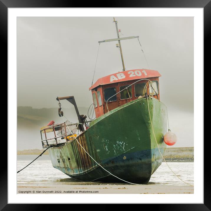 Beached AB201 Framed Mounted Print by Alan Dunnett