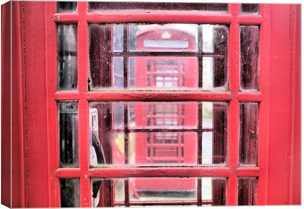London Red Telephone Booth Canvas Print by Kevin Plunkett
