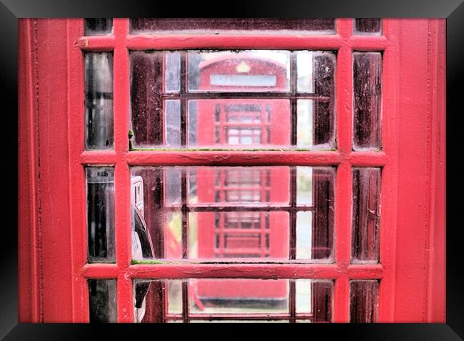 London Red Telephone Booth Framed Print by Kevin Plunkett