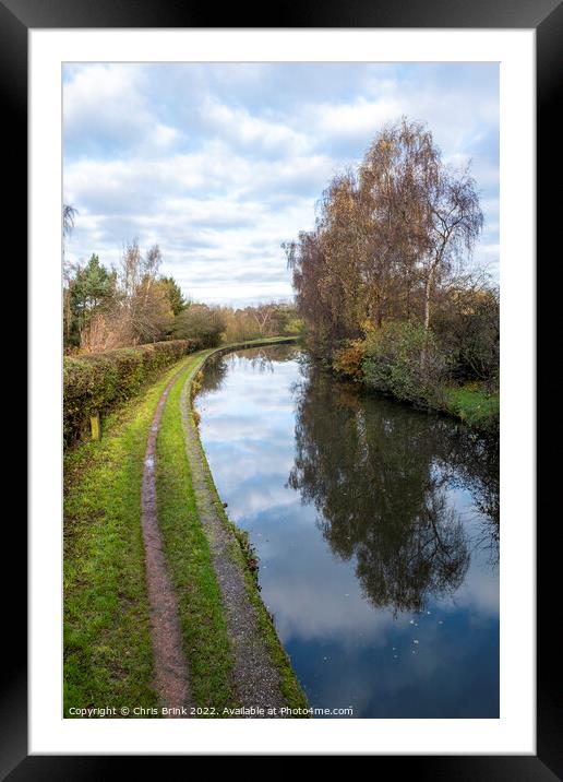Trent and Mersey canal Framed Mounted Print by Chris Brink