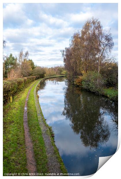 Trent and Mersey canal Print by Chris Brink
