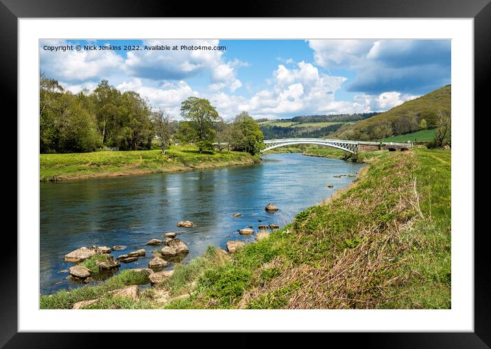 Bigsweir Bridge over the River Wye Wye Valley Framed Mounted Print by Nick Jenkins