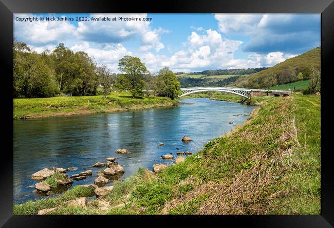 Bigsweir Bridge over the River Wye Wye Valley Framed Print by Nick Jenkins