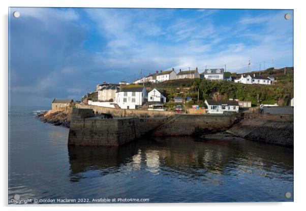 Cornish Sunrise, Porthleven Acrylic by Gordon Maclaren