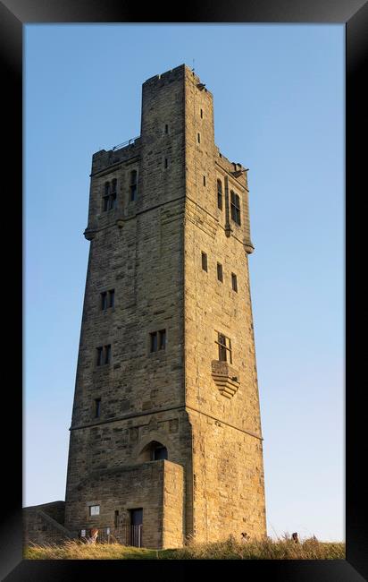 Victoria Tower Castle Hill Kirklees Framed Print by Glen Allen