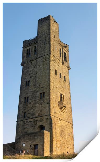 Victoria Tower Castle Hill Kirklees Print by Glen Allen
