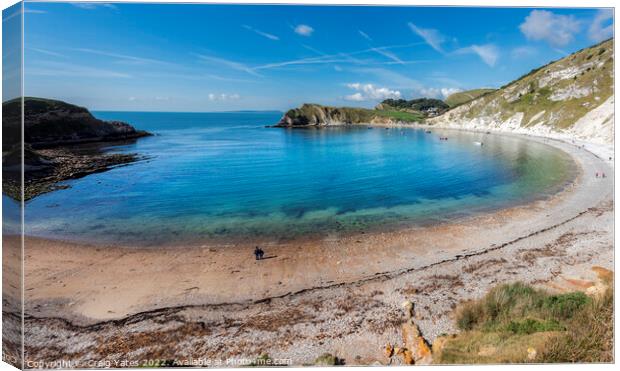 Lulworth Cove Dorset Canvas Print by Craig Yates