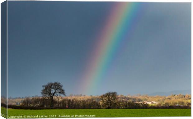 Westwick Xmas Rainbow Canvas Print by Richard Laidler