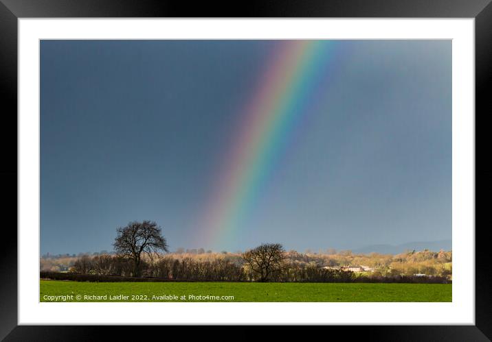 Westwick Xmas Rainbow Framed Mounted Print by Richard Laidler