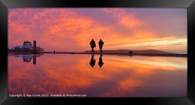 Sunset Sky Reflection 3 Framed Print by Roy Curtis