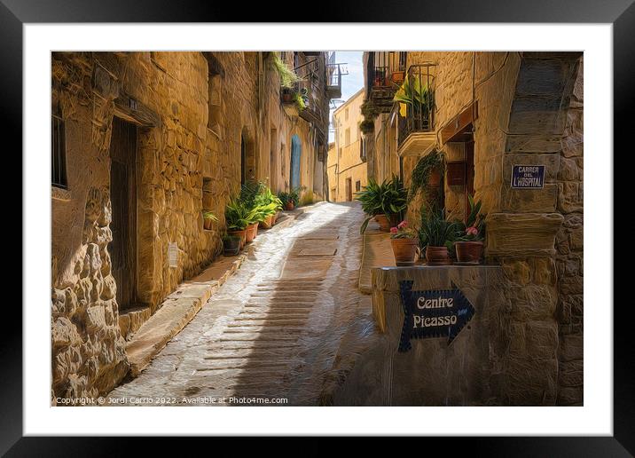 Trip to Terra Alta and Horta of Sant Joan. Picturesque Edition Framed Mounted Print by Jordi Carrio