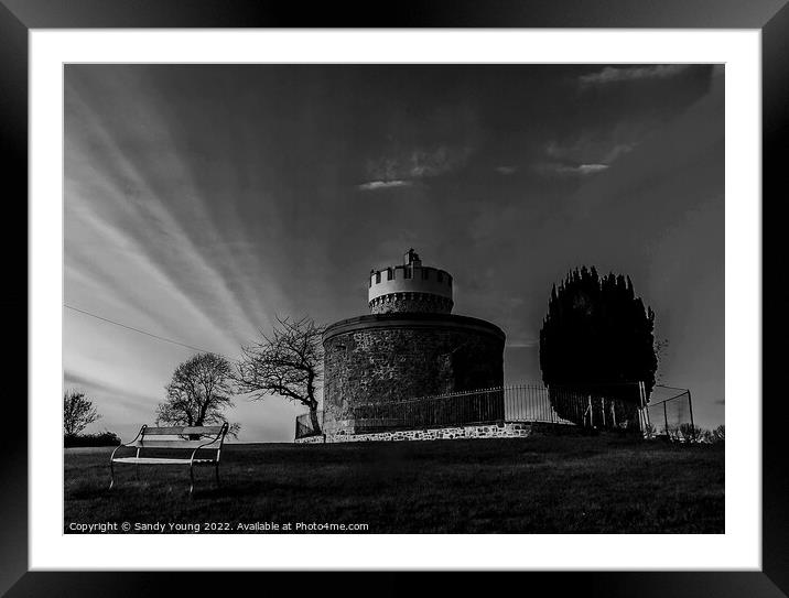 The Timeless Mystery of Clifton Observatory Framed Mounted Print by Sandy Young