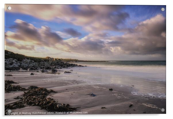 Majestic Winter Seascape Acrylic by Rodney Hutchinson