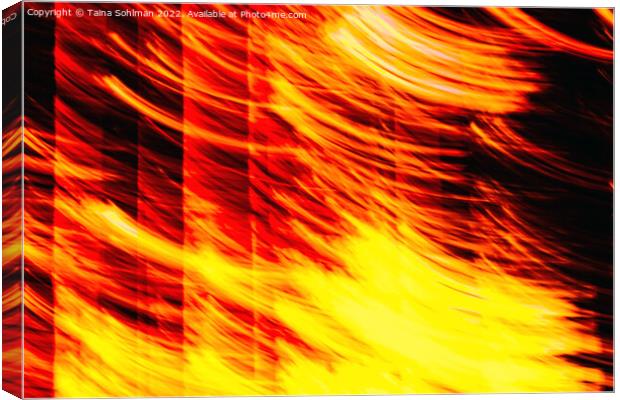 Flames Abstract  Canvas Print by Taina Sohlman