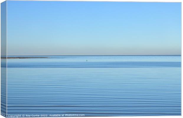 Tranquil Ripples Canvas Print by Roy Curtis