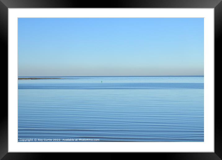 Tranquil Ripples Framed Mounted Print by Roy Curtis