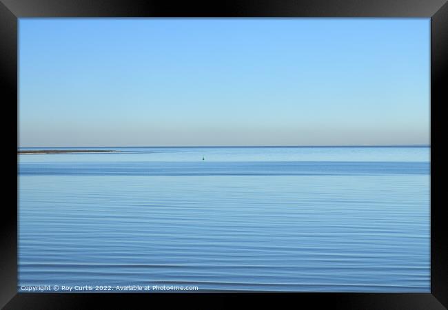 Tranquil Ripples Framed Print by Roy Curtis