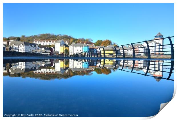 Portishead Reflections Print by Roy Curtis