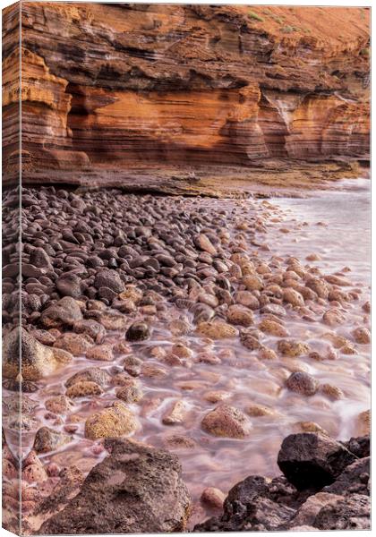 Long exposure rocky coast Tenerife Canvas Print by Phil Crean