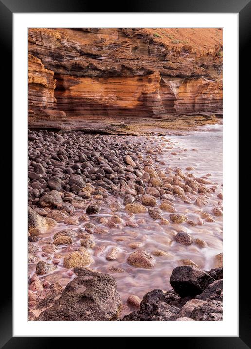 Long exposure rocky coast Tenerife Framed Mounted Print by Phil Crean