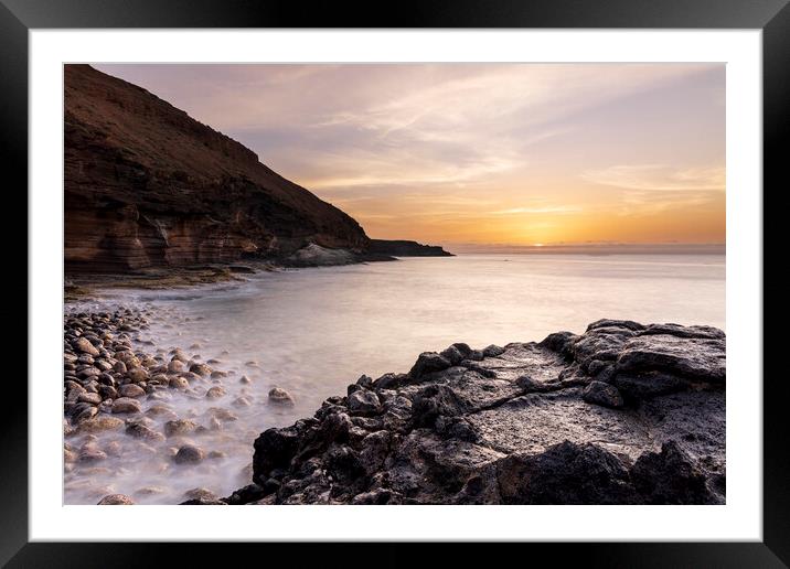 Sunrise at Amarilla mountain, Tenerife Framed Mounted Print by Phil Crean