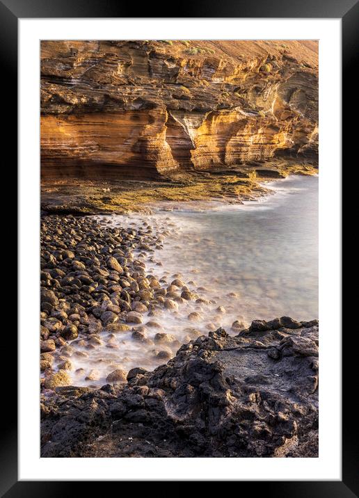 Long exposure seascape Tenerife Framed Mounted Print by Phil Crean