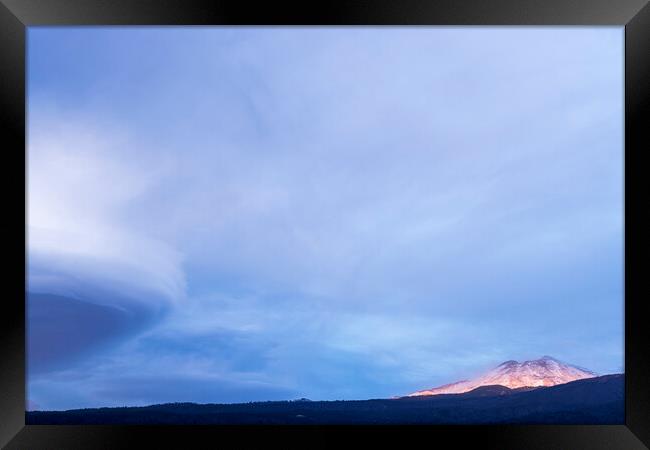 Mount Teide at dusk, Tenerife Framed Print by Phil Crean