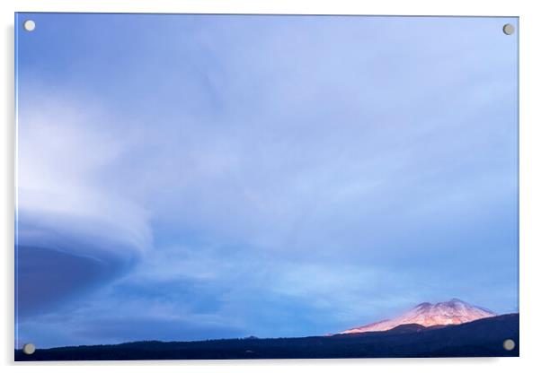 Mount Teide at dusk, Tenerife Acrylic by Phil Crean